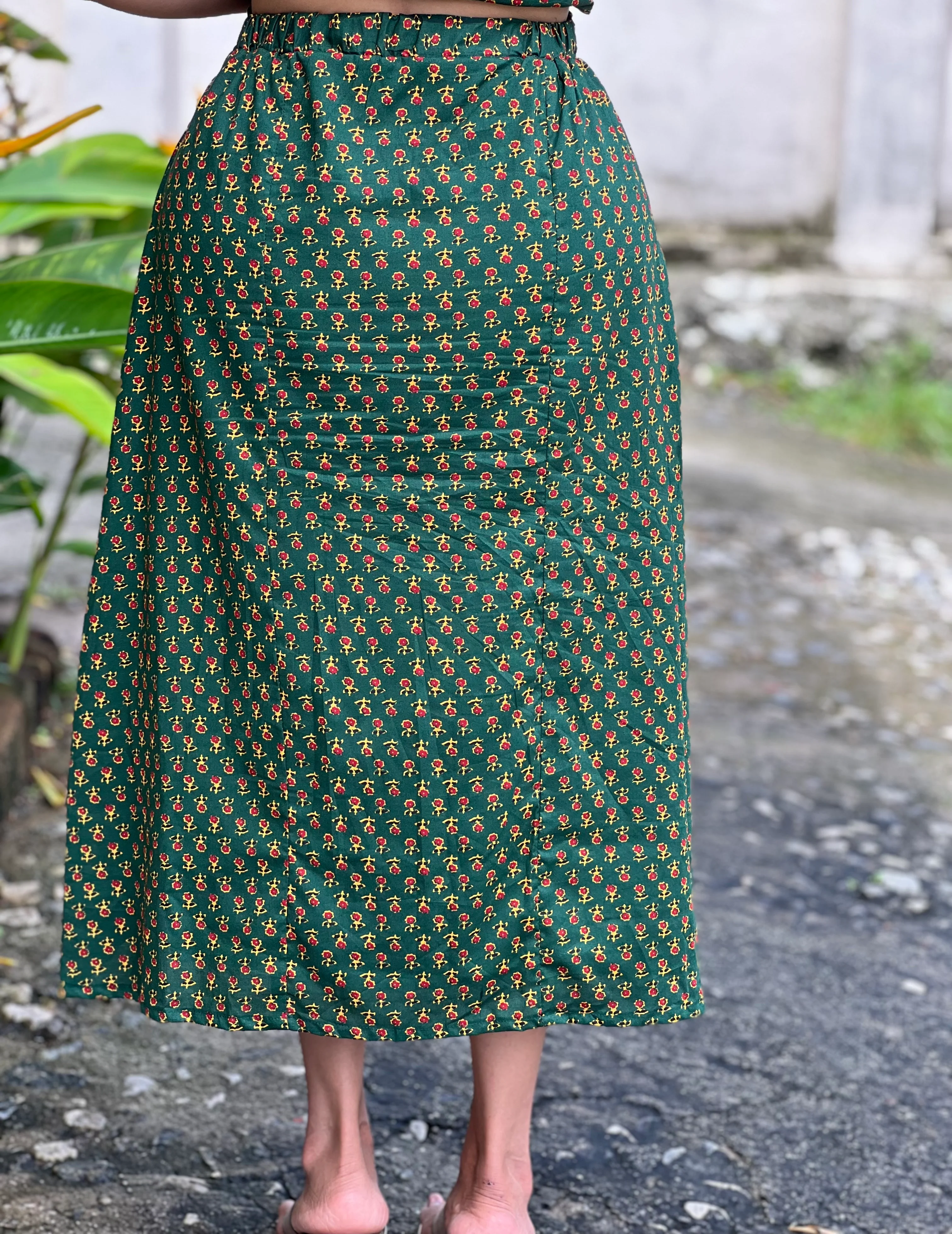 Olive Vest and Skirt - Image 10